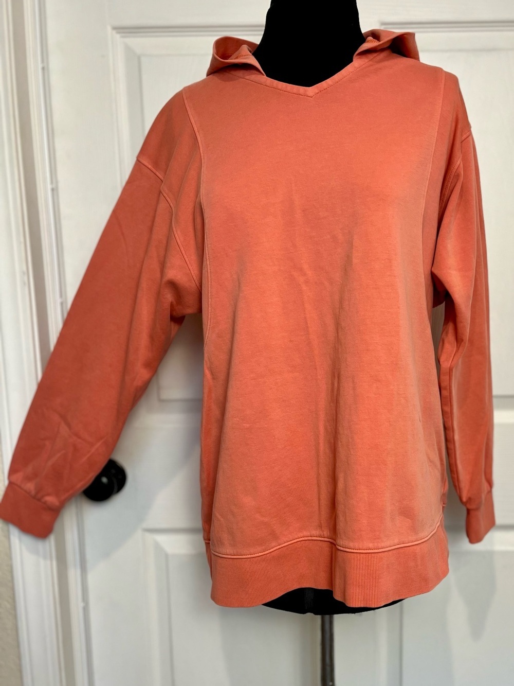Athleta | Orange Coral Sundown Hoodie, Medium